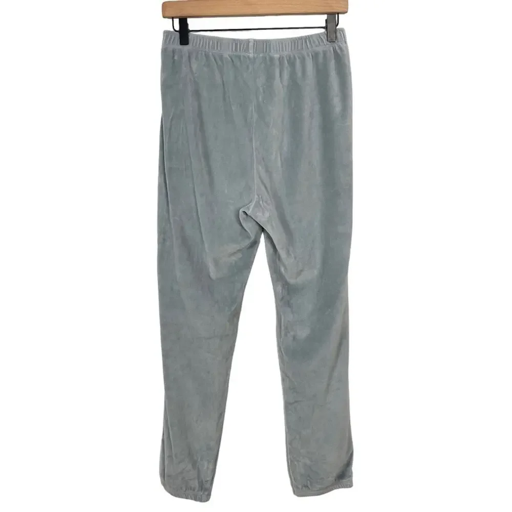 Aerie Velour Joggers Sweatshirt Set Blue Grey Size Small